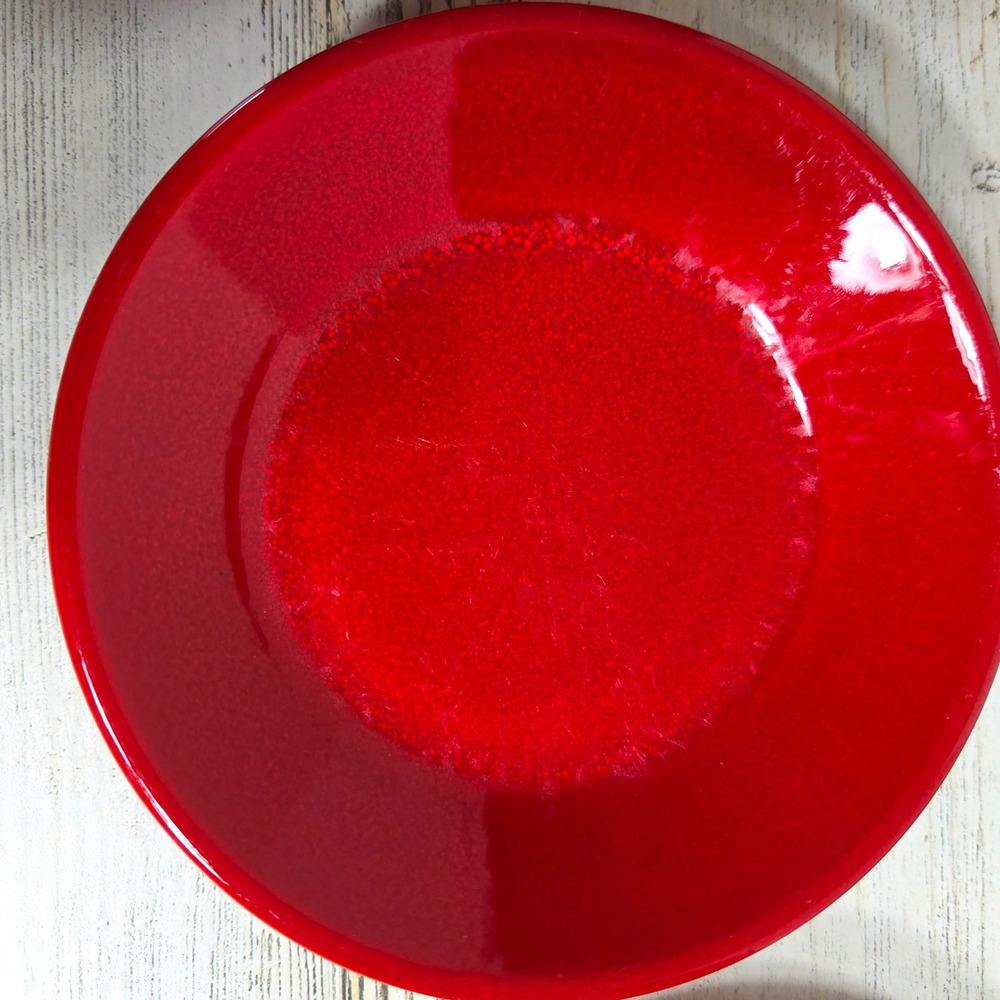 Vintage Waechtersbach Germany Cherry Red Dipping Bowls 4.5" Condiment/Sauce Dish